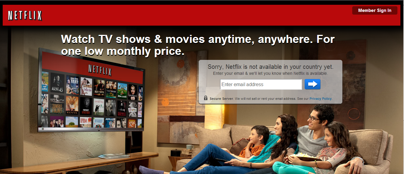 Netflix Tells Me to Get the Hell Out