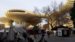 And here is yet a third thing you will see if you walk around Sevilla.