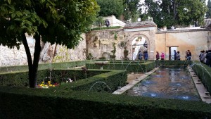 This is one of La Alhambra's gardens.