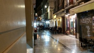Navas Street, where the tapas live.