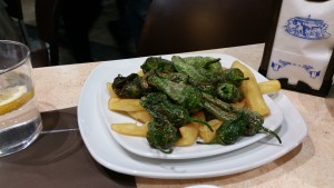 Granada is the only city of the three in which we found pimientos del Padrón. I sang "La Marcha Real" when I saw them on the menu.
