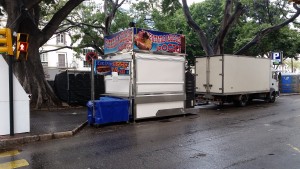 Near the city center. This is not a beach.