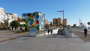 This is the first thing you see after crossing Paseo del Parque and entering the beach side of Málaga.